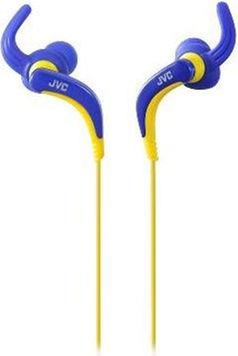 JVC Auricolari in-ear JVC Sport con aggancio waterproof lavabili con cavo azzurro